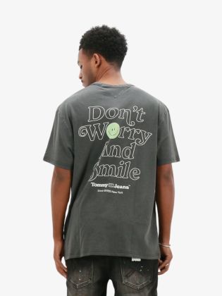 Heren Shirt Regular Fit Novelty Grap Zwart