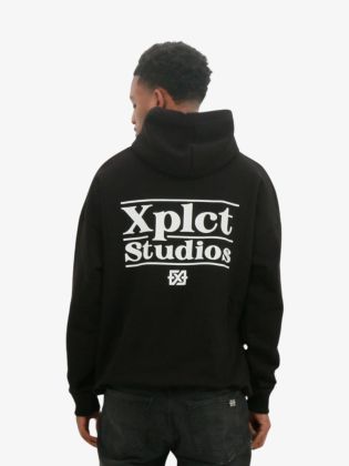 Heren Trui Stripes Hoodie Zwart