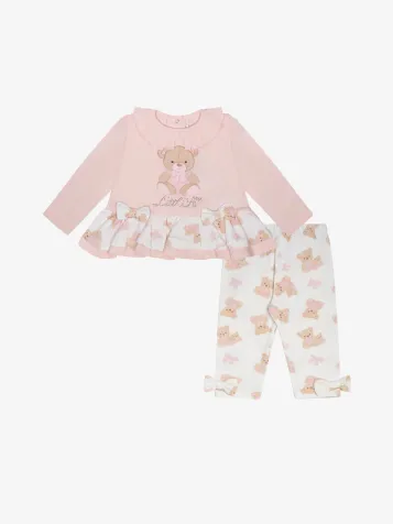 Meisjes Set Legging Genevieve Baby Pink