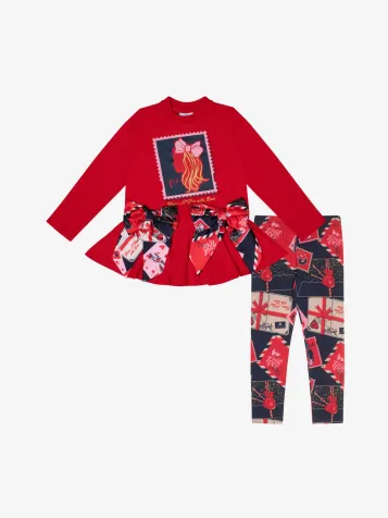 Meisjes Set Legging Reese Red