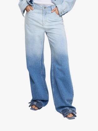 Dames Jeans Dip Dye Denim Blue
