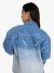 Alix The Label Dames Spijkerjas Dip Dye Jacket Denim Blue