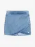 Alix The Label Dames Spijkerrok Fake Wrap Denim Blue 