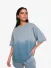Alix The Label Dames T-shirt Sprayed Sweat Soft Grey