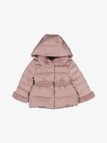 Meisjes Winterjas Satin Rose