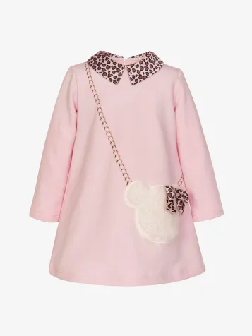 Meisjes Jurk Tasje Roze