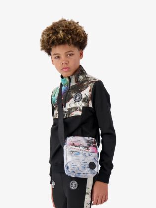 Jongens Sweater Satelite Tracktop Zwart