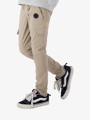 Jongens Broek Tech Cargo Pants Taupe