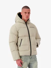Black Bananas Heren Winterjas Block Puffer Sand