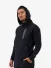 Black Bananas Heren Hoodie Initial Glow Zipper Zwart