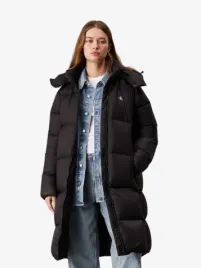 Calvin Klein Dames Winterjas Down Long Puffer Zwart