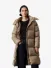 Calvin Klein Dames Winterjas Down Long Puffer Brindle