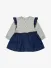 Diesel Junior Meisjes Jurk Dimbob Grey Melange