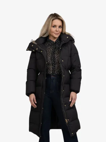 Dames Jas Drew Puffer Zwart