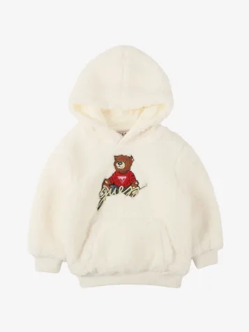 Hoodie Sherpa Cream White