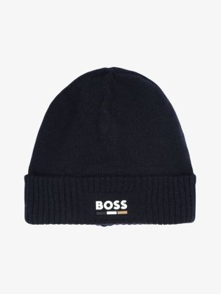 Jongens Muts Basic Logo Marine