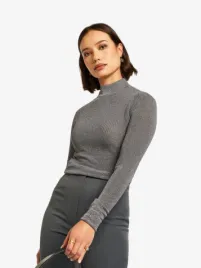 JoshV Dames Top Jip Graphite Glitter