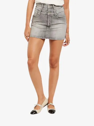 Dames Rok Katia Grey Denim