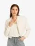 Josh V Dames Bomberjas Fabienne Cocoon White Glitter