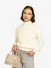 Josh V Dames Trui Gaby Cocoon White