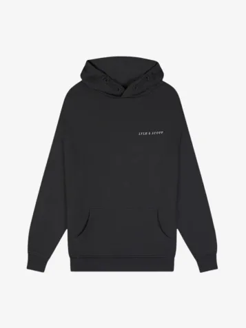 Jongens Hoodie Script Gunmetal