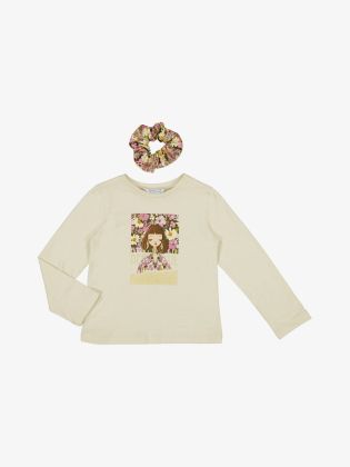 Meisjes Shirt Longsleeve Chickpea
