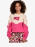 Nik & Nik Meisjes Sweater Two Tone Fuchsia Pop