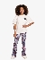 Nik & Nik Meisjes Shirt Logo Off White Lavender Blue