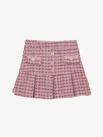 Meisjes Rok Tweed Roze 