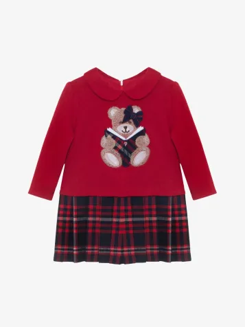 Meisjes Jurk Tartan Rood