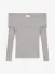 Refined Department Dames Top Off Shoulder Lucky Mid Grey 