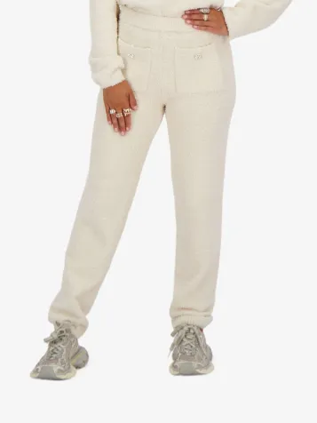 Dames Broek Beth Boucle Creme