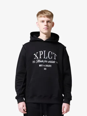 Heren Carbon Hoodie Zwart
