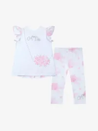 Adee Meisjes Set Clara Bright White