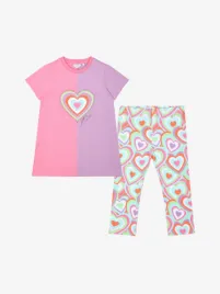 Adee Meisjes Set Legging Erin Pink Gloss