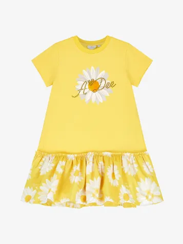 Meisjes Jurk Dove Daisy Yellow