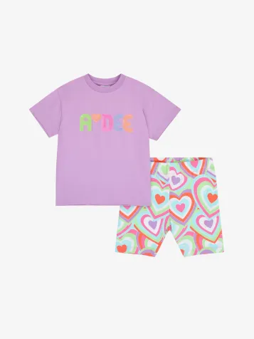 Meisjes Set Bikershort Ellie Sweet Violet