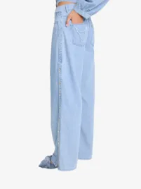 Alix The Label Dames Spijkerbroek Chambray Denim Blue