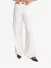 Alix The Label Dames Broek Shine Wide Leg Cream
