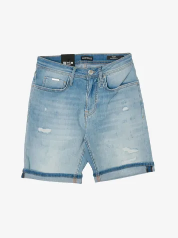 Heren Short Randy Skinny Fit Blue Denim