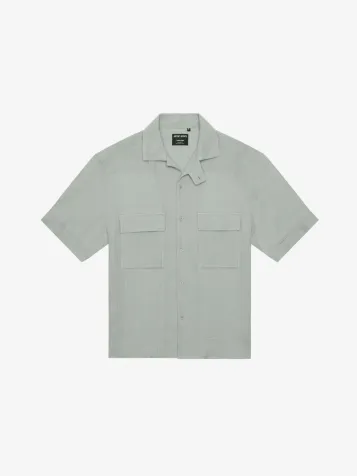 Heren Blouse Nairobi Relaxed Crinckle Groen