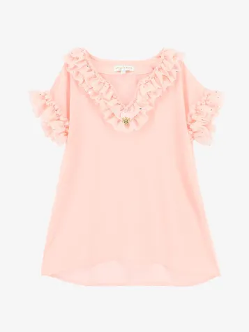 Meisjes Kaftan Irena Sparkle Pale Pink