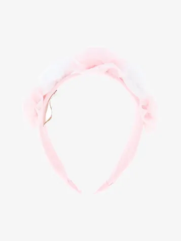 Meisjes Haarband Rosie Tulle Snowdrop Pink