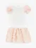 Angels Face Meisjes Set Rok Roses Snowdrop Pink