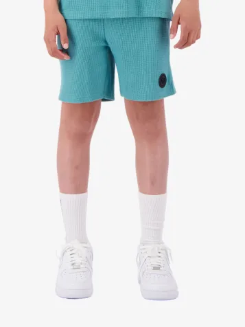 Jongens Short Waffle Green