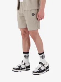 Black Bananas Heren Short Monogram Waffle Beige