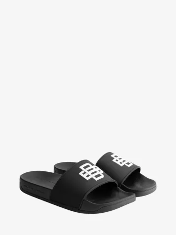 Heren Slippers Monogram Slides Zwart