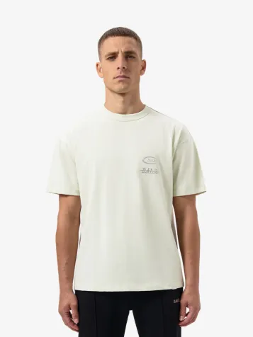 Heren T-shirt Metallic Box Light Beige