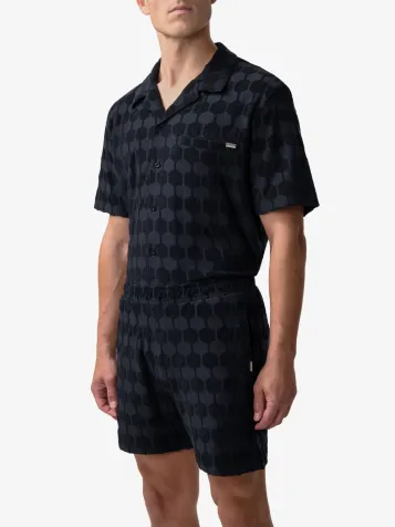 Heren Short Terry Towelling Zwart