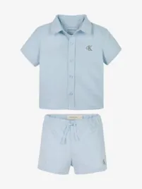 Calvin Klein Jongens Set Linen Niagara Mist